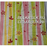 Салфетка «Полосы с цветами на белом фоне» 33*33 см