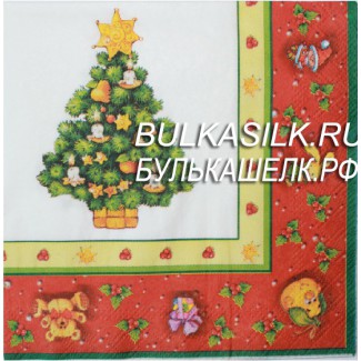 Салфетка "Новогодняя елка" 33*33 1 шт.