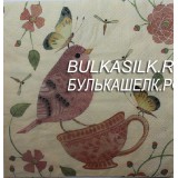 Салфетка "Птица на чашке" 33*33 см