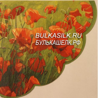 Салфетка круглая "Маковое поле" 33*33 см